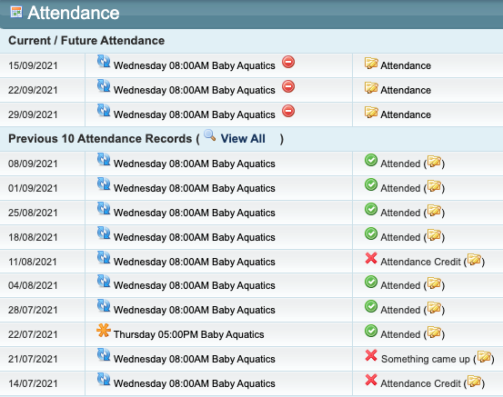 Attendance - Admin View