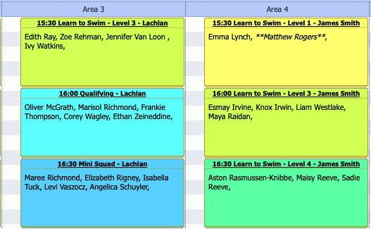 Makeup Class in Schedule